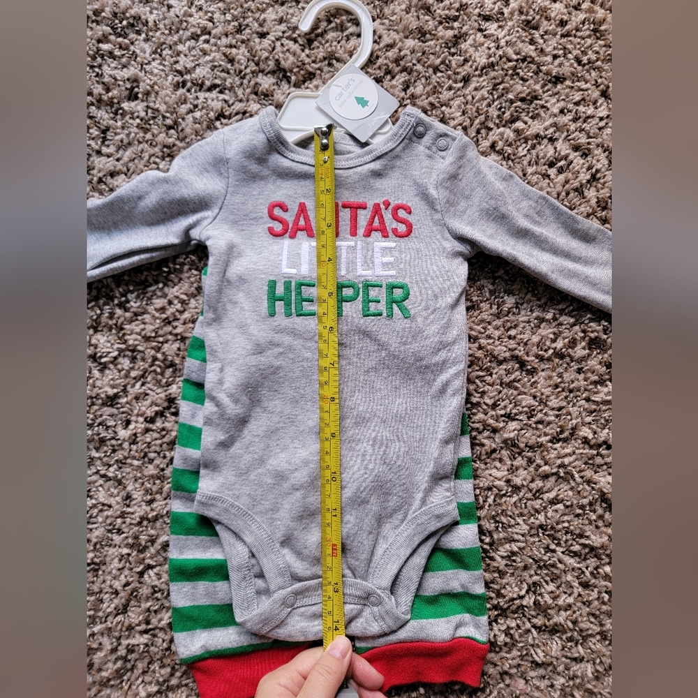 Carter's. Baby Christmas‎ outfit. Santa's little helper - Picture 5 of 10